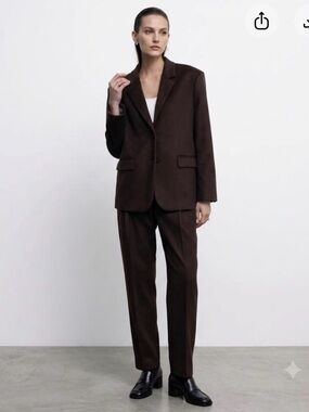 CELINE Vintage Structured Wool Blend Blazer Size 38 US6